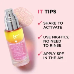 IT Cosmetics Hello Results Peel Baby-Smooth Glycolic And Oil Facial 30ml -Wellagy Store 13154733 2504889937897531