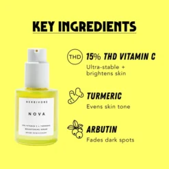 Herbivore Botanicals Nova 15% Vitamin C And Turmeric Brightening Serum 30ml -Wellagy Store 13508686 9654940997942489